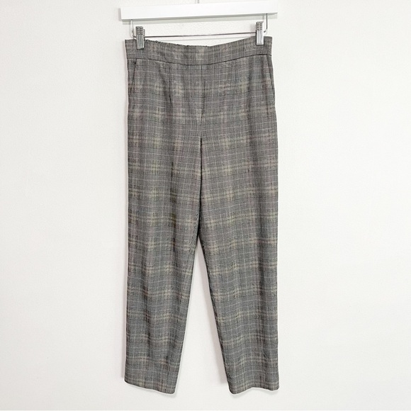 BOGO! Aritzia Babaton Conan Cropped Trouser Pant Houndstooth Plaid Size 2 - Picture 3 of 12